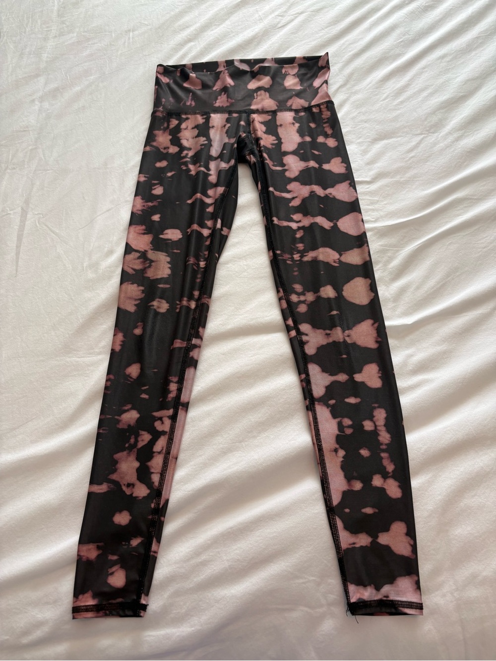 Teeki Black and Pink Tie-Dye Leggings